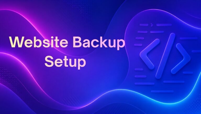 Website Backup Setup