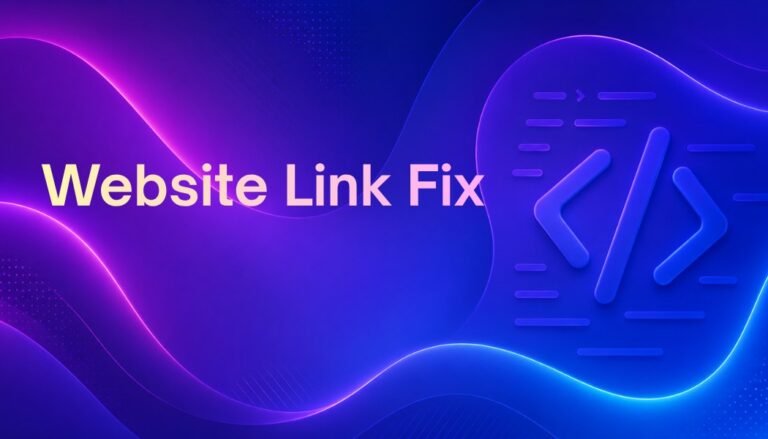 Website Link Fix